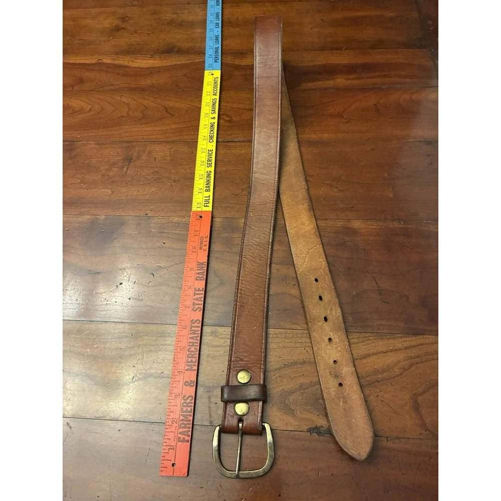 Cabelas‎ Vintage Brown Leather 49in Belt
